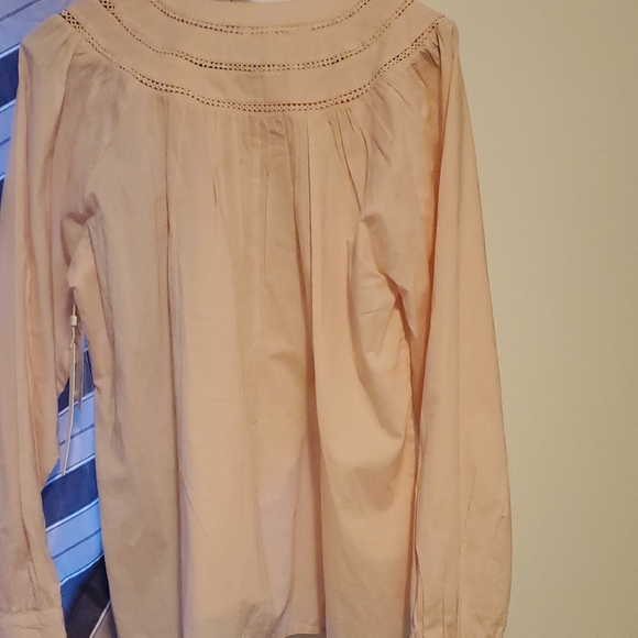 Nordstrom Light Pink Blouse with Lace Detail - Picture 3 of 5